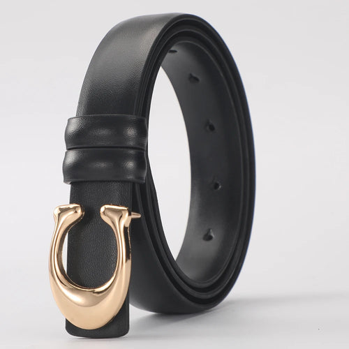 Classic C-Shaped Everyday Leather Belt
